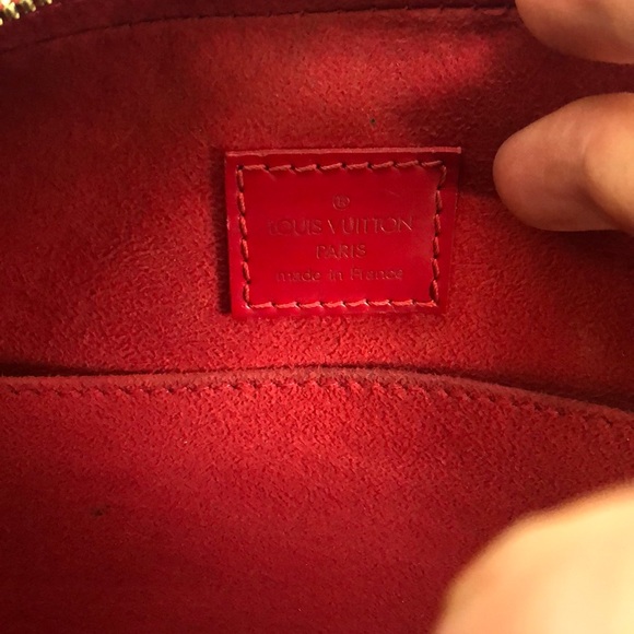 💯 Authentic Red leather ‏ ‏Louis Vuitton Bag - Picture 2 of 4